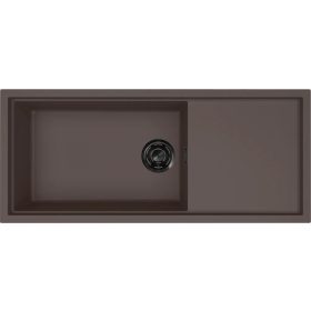   ELLECI- Mosogatótálca Sintesi 510 Keratek K87 Cocoa fekete tartozékokkal