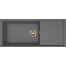   ELLECI- Mosogatótálca Sintesi 510 Keratek K99 Dark Grey arany tartozékokkal