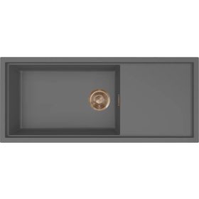   ELLECI- Mosogatótálca Sintesi 510 Keratek K99 Dark Grey bronz tartozékokkal