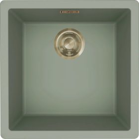   ELLECI- Mosogatótálca Zen 102 Keratek K82 Sage Green arany tartozékokkal