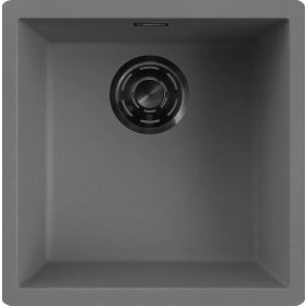   ELLECI- Mosogatótálca Zen 102 Keratek K99 Dark Grey fekete tartozékokkal