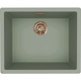   ELLECI- Mosogatótálca Zen 105 Keratek K82 Sage Green bronz tartozékokkal
