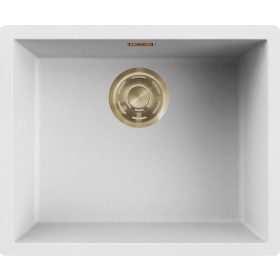   ELLECI- Mosogatótálca Zen 105 Keratek K96 White arany tartozékokkal