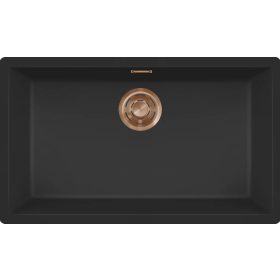   ELLECI- Mosogatótálca Zen 130 Keratek K86 Black bronz tartozékokkal