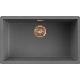   ELLECI- Mosogatótálca Zen 130 Keratek K99 Dark Grey bronz tartozékokkal