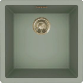   ELLECI- Mosogatótálca Zen-F 102 Keratek K82 Sage Green arany tartozékokkal