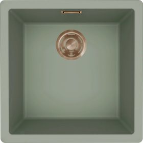   ELLECI- Mosogatótálca Zen-F 102 Keratek K82 Sage Green bronz tartozékokkal