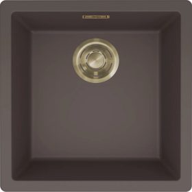   ELLECI- Mosogatótálca Zen-F 102 Keratek K87 Cocoa arany tartozékokkal