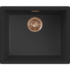   ELLECI- Mosogatótálca Zen-F 105 Keratek K86 Black bronz tartozékokkal