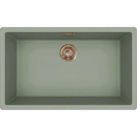   ELLECI- Mosogatótálca Zen-F 130 Keratek K82 Sage Green bronz tartozékokkal