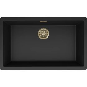   ELLECI- Mosogatótálca Zen-F 130 Keratek K86 Black arany tartozékokkal