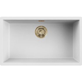   ELLECI- Mosogatótálca Zen-F 130 Keratek K96 White arany tartozékokkal