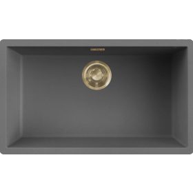   ELLECI- Mosogatótálca Zen-F 130 Keratek K99 Dark Grey arany tartozékokkal