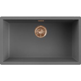   ELLECI- Mosogatótálca Zen-F 130 Keratek K99 Dark Grey bronz tartozékokkal