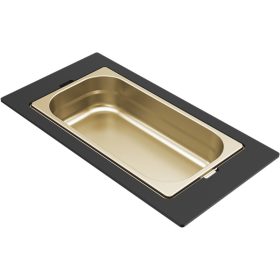   ELLECI - Tároló edény egyrészes gourmet 378 arany HPL kerettel