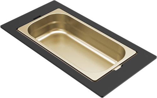 ELLECI - Tároló edény egyrészes gourmet 378 arany HPL kerettel