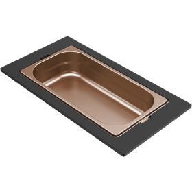   ELLECI - Tároló edény egyrészes gourmet 410 bronz HPL kerettel