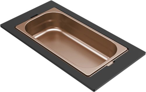 ELLECI - Tároló edény egyrészes gourmet 410 bronz HPL kerettel