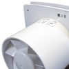 Fürdőszoba ventilátor Dalap 125 BFL emelt teljesítménnyel és húzókapcsolóval Dlp 41028