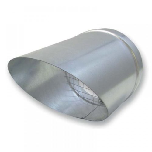Madárhálós  csővég idom (kivezető elem) horganyzott acélból, NA 450 mm