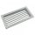 Egysoros acél fali rács állítható lamellákkal  200 x 150 mm SHN GALVA, fémszínű
