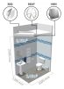 Fürdőszoba ventilátor Dalap 125 BFAZW emelt teljesítménnyel, időzítővel és páraérzékelővel Dlp 41039