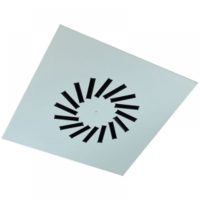 VWR-3A acél perdületes mennyezeti anemosztátok állítható fém lamellákkal