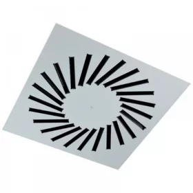   VWR-3A 625/24 perdületes mennyezeti acél anemosztát (RAL 9016)