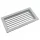 Egysoros acél fali rács állítható lamellákkal SHN GALVA  400 x 350 mm, fémszínű