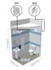 Fürdőszoba ventilátor Dalap 100 LVLZ, emelt teljesítménnyel, időzítővel és húzókapcsolóval Dlp 41107