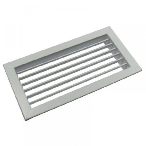 Egysoros acél fali rács állítható lamellákkal SHN GALVA 1200 x 250 mm, fémszínű