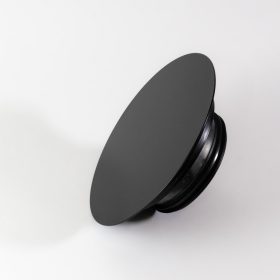 R Design BALL-100B fekete kerek légszelep