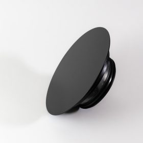 R Design BALL-125B fekete kerek légszelep