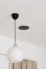 R Design BALL-125B fekete kerek légszelep