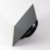 R Design CUBE-160B fekete négyzetes légszelep