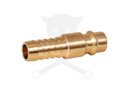 Levegős csatlakozó - gyorscsatlakozó apa - RÉZ - tömlővég 10 mm -OLASZ