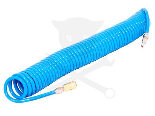 Levegőcső spirál 12 m kék - szerelt 12 mm x 8 mm PU