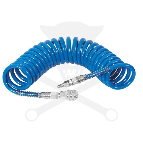 Levegőcső spirál 15 m kék - szerelt 12 mm x 8 mm PU
