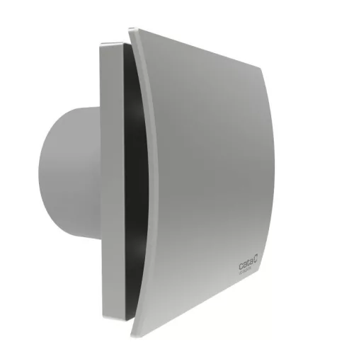 Cata UC-10 Silentis Timer szürke ventilátor utószellőztető funkcióval, dekoratív előlappal, pillangószeleppel