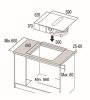 CATA - IAS-6024 FLOW-IN indukciós főzőlap beépített elszívóval + CATA Edényszett PROFESSIONAL