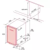 NODOR - Beépíthető mosogatógép NorCare DW-4611 I SL + Ajándék Hűtőtáska