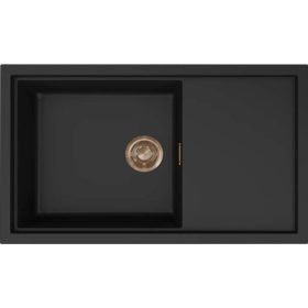   ELLECI - Mosogatótálca Sintesi 410 K86 fekete Bronz tartozékokkal