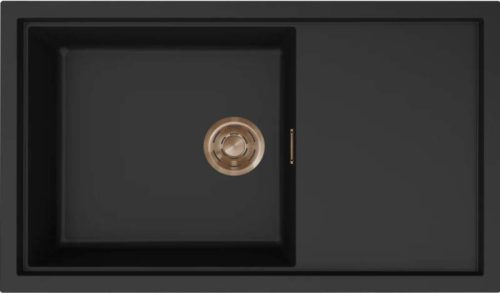 ELLECI - Mosogatótálca Sintesi 410 K86 fekete Bronz tartozékokkal