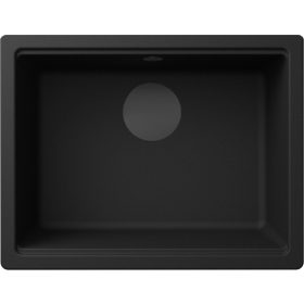   ELLECI - Mosogatótálca Time 105 UM G40 Nero fekete tartozékokkal munkalap alá szerelhető