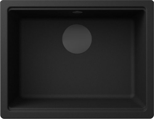 ELLECI - Mosogatótálca Time 105 UM G40 Nero fekete tartozékokkal munkalap alá szerelhető