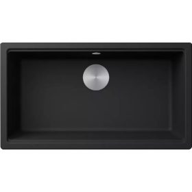   ELLECI - Mosogatótálca Time 130 UM G40 Nero munkalap alá szerelhető