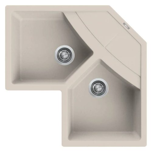 ELLECI - Mosogatótálca Unico CORNER sarok G39 Bianco soft