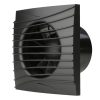 Csendes fürdőszoba ventilátor Dalap 125 DARK ZW, időzítő, páraérzékelő, visszacsapó szelep, Ø 125 mm Dlp41096ZW