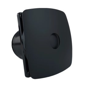   Dalap 125 ONYX Z fürdőszobai ventilátor időzítővel és visszacsapó szeleppel, Ø 125 mm, fekete Dlp41094Z