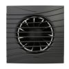 Dalap 100 DARK Z halk fürdőszobai ventilátor időzítővel és visszacsapó szeleppel, Ø 100 mm, fekete Dlp41095Z